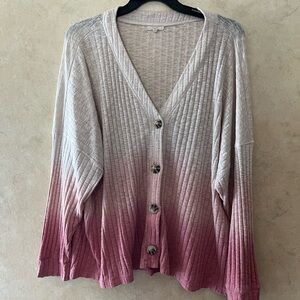 Maurices Ombré Pink Cardigan